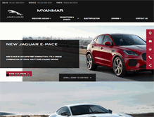 Tablet Screenshot of jaguarmyanmar.com